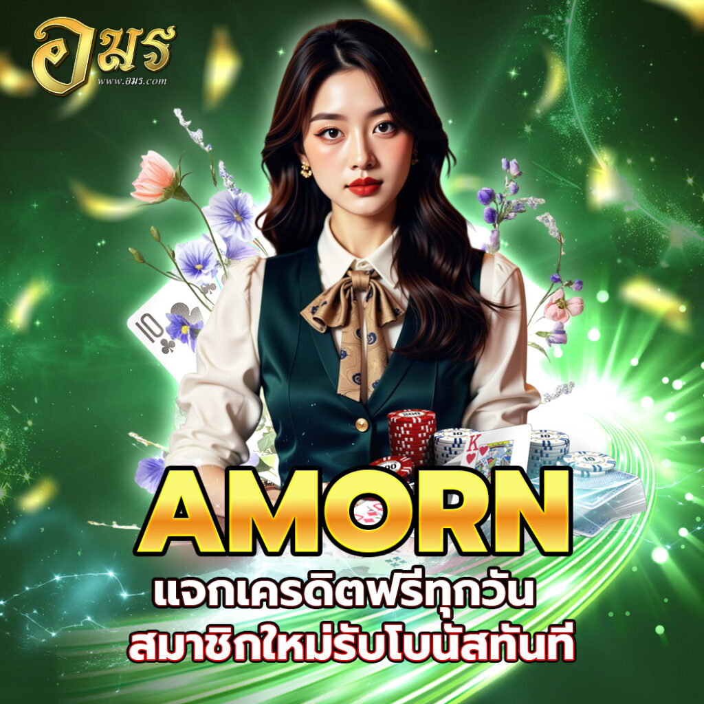 AMORN แจกเครดิตฟรีทุกวัน สมาชิกใหม่รับโบนัสทันที