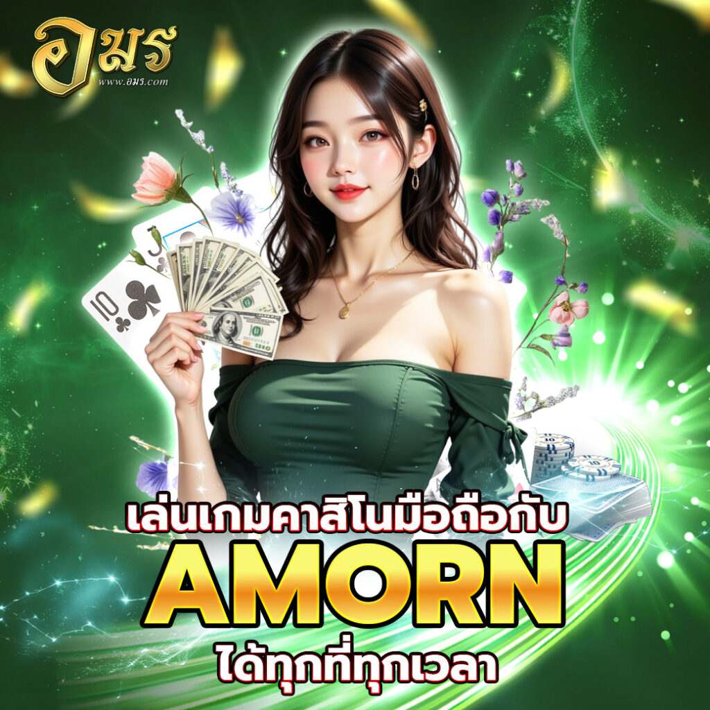 เล่นเกมคาสิโนมือถือกับ AMORN ได้ทุกที่ทุกเวลา