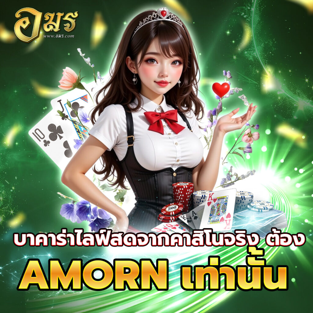 บาคาร่าไลฟ์สดจากคาสิโนจริง ต้อง AMORN เท่านั้น