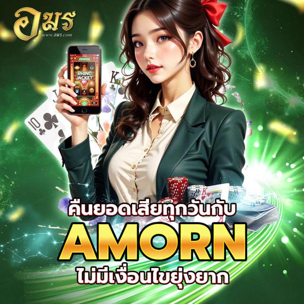 คืนยอดเสียทุกวันกับ AMORN ไม่มีเงื่อนไขยุ่งยาก