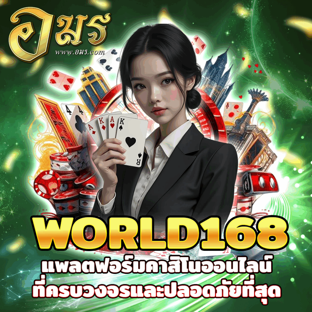 WORLD168 แพลตฟอร์มคาสิโนออนไลน์ที่ครบวงจรและปลอดภัยที่สุด