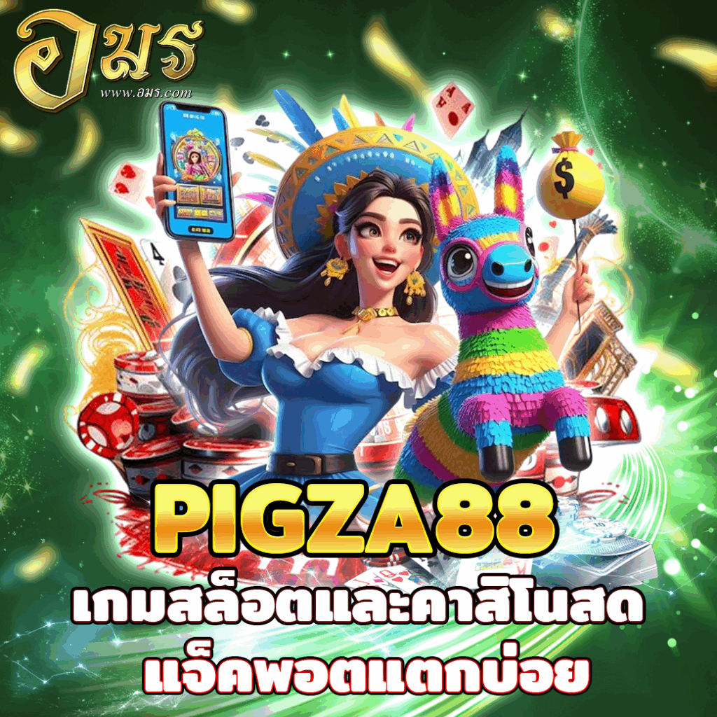 PIGZA88 เกมสล็อตและคาสิโนสด แจ็คพอตแตกบ่อย